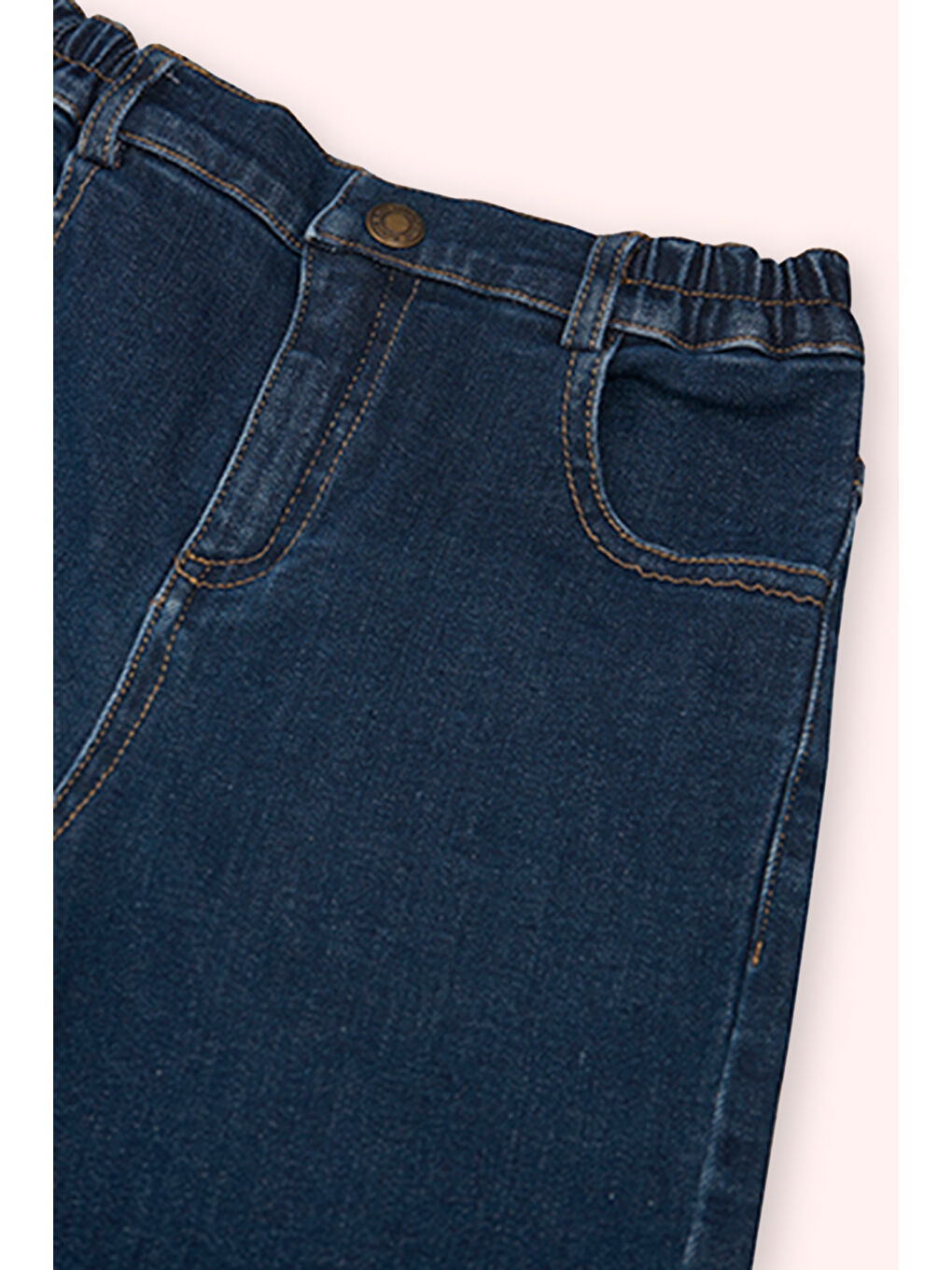 Erkek Çocuk Beli Lastikli Denim Pantolon Lacivert-2