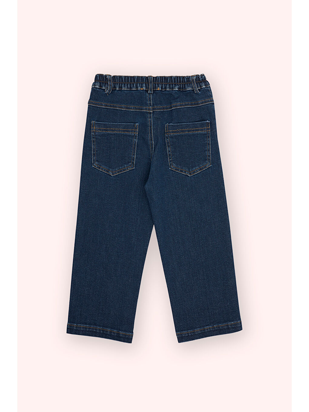 Erkek Çocuk Beli Lastikli Denim Pantolon Lacivert-5