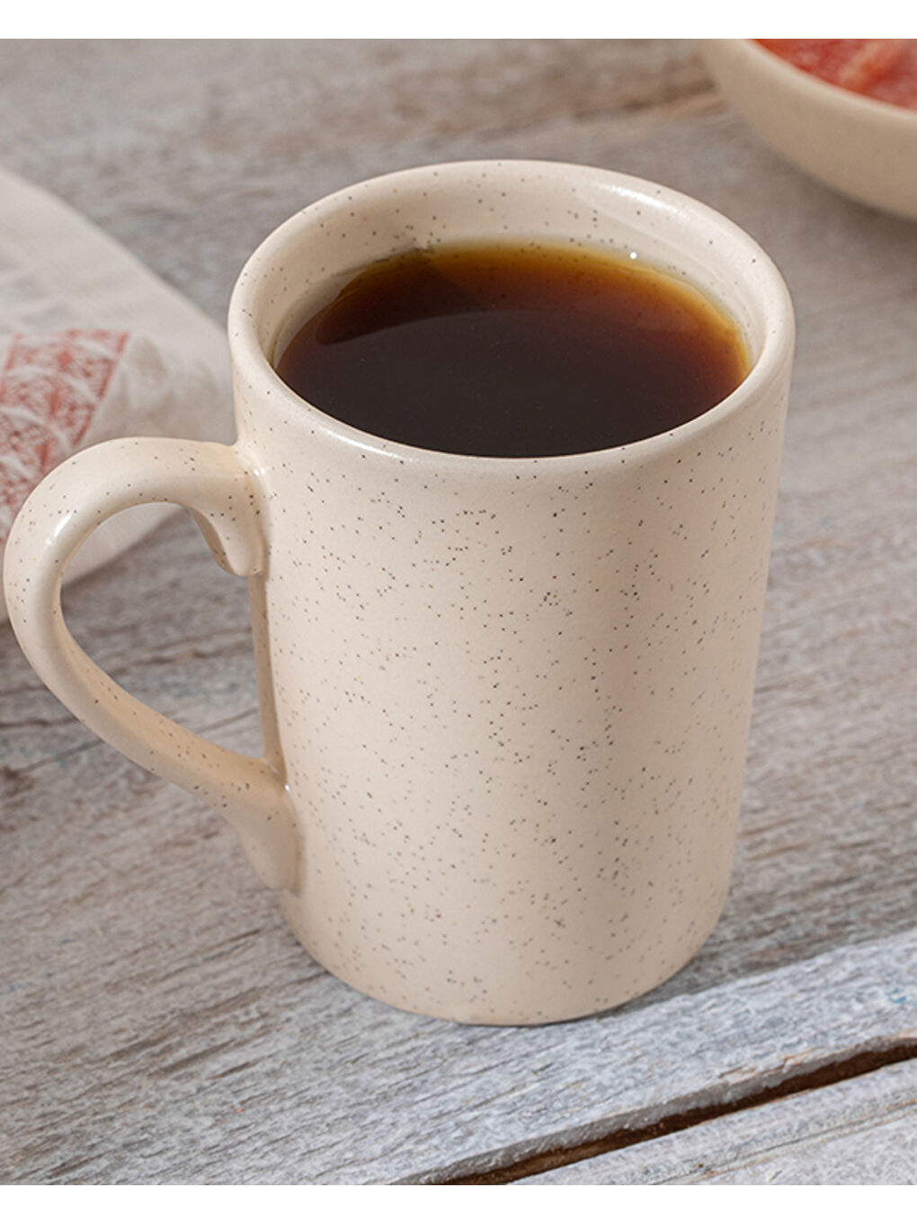 Ekru Lina Seramik Kupa 150 ml Krem-1