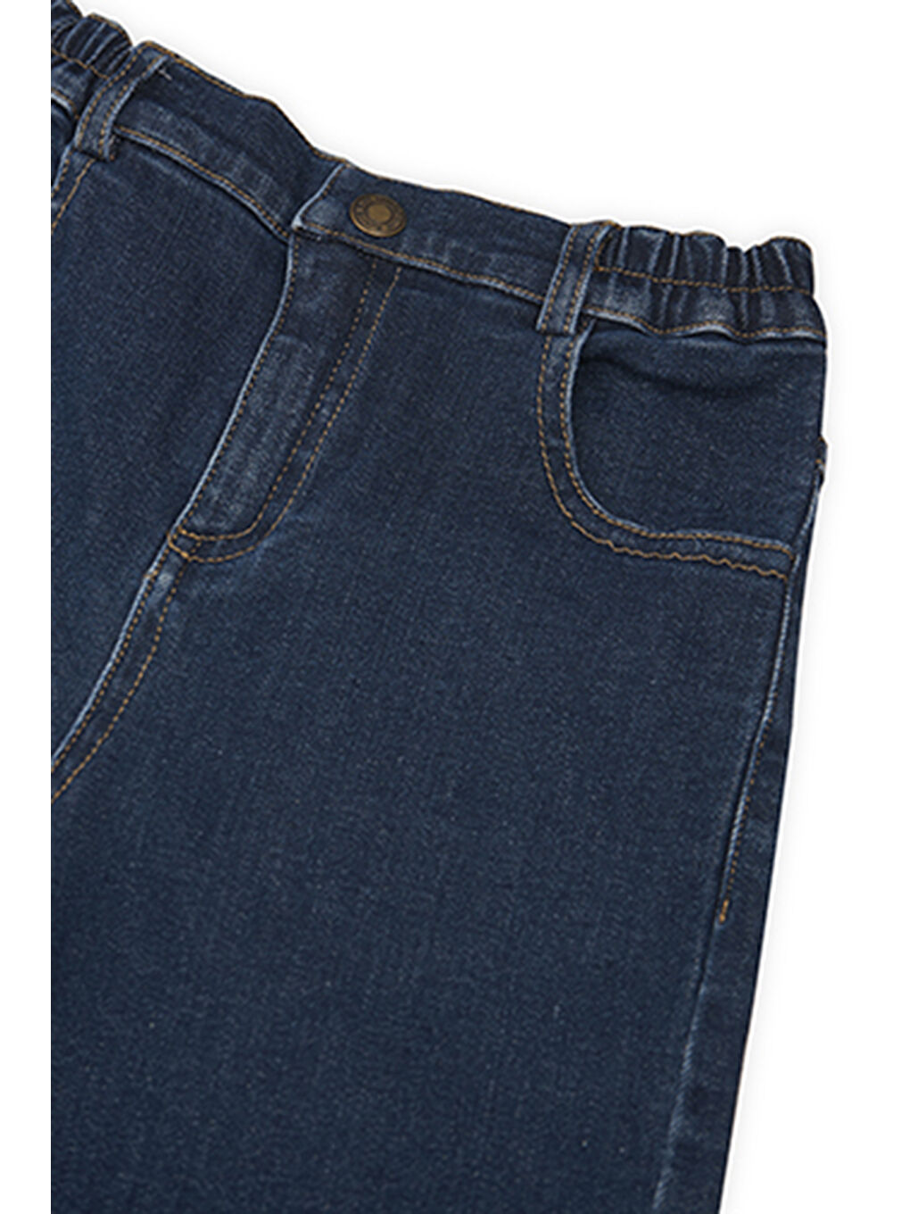 Erkek Çocuk Beli Lastikli Denim Pantolon Lacivert-8