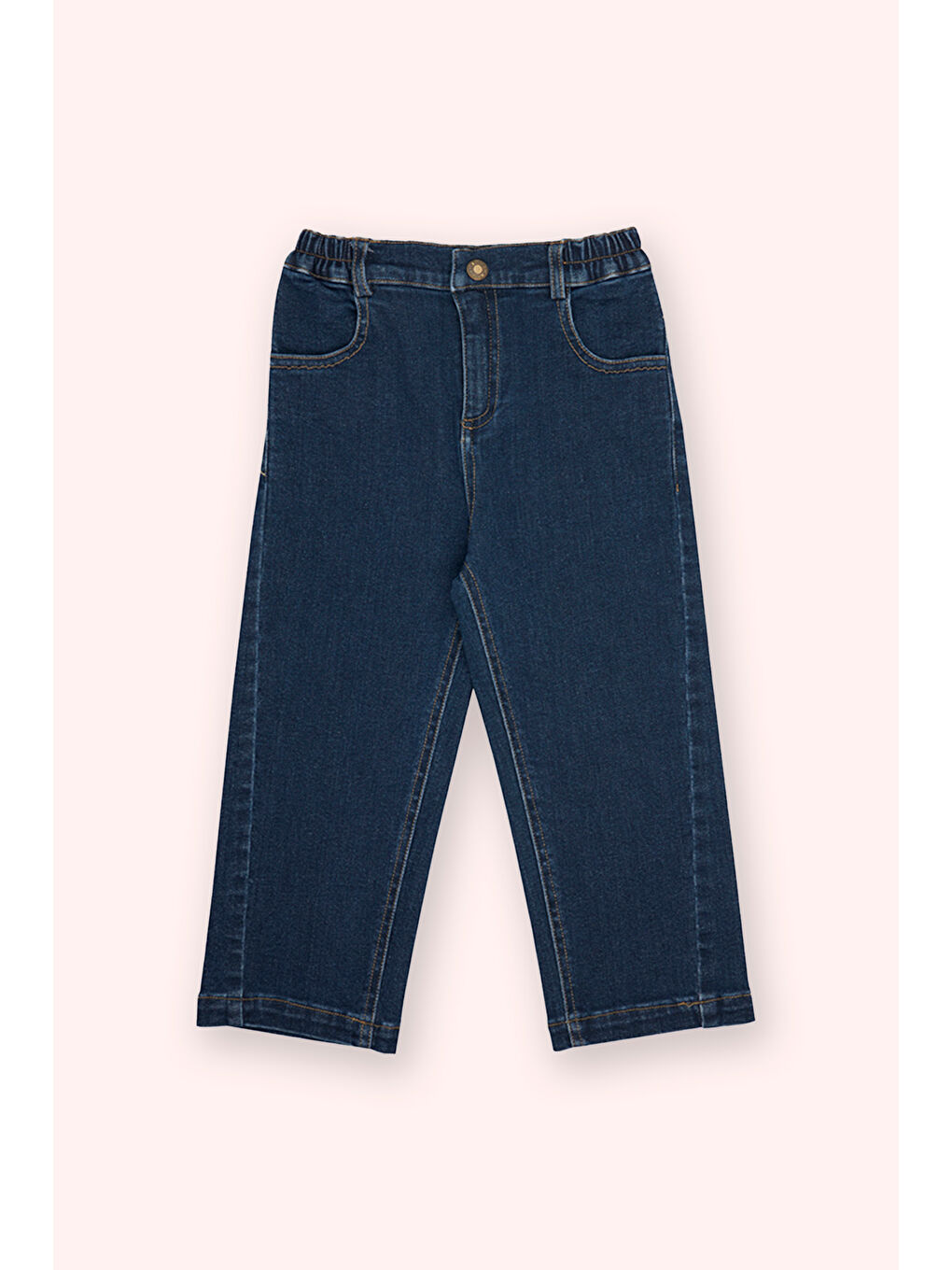 Erkek Çocuk Beli Lastikli Denim Pantolon Lacivert-9