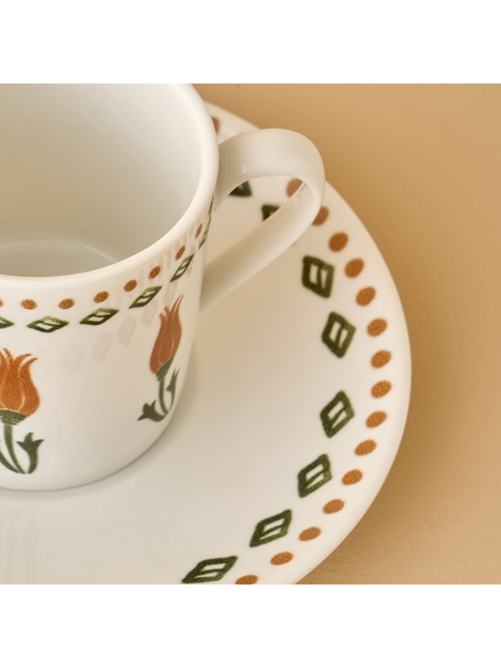 Karışık Tulip 2'li Kahve Fincanı (90 cc)-1