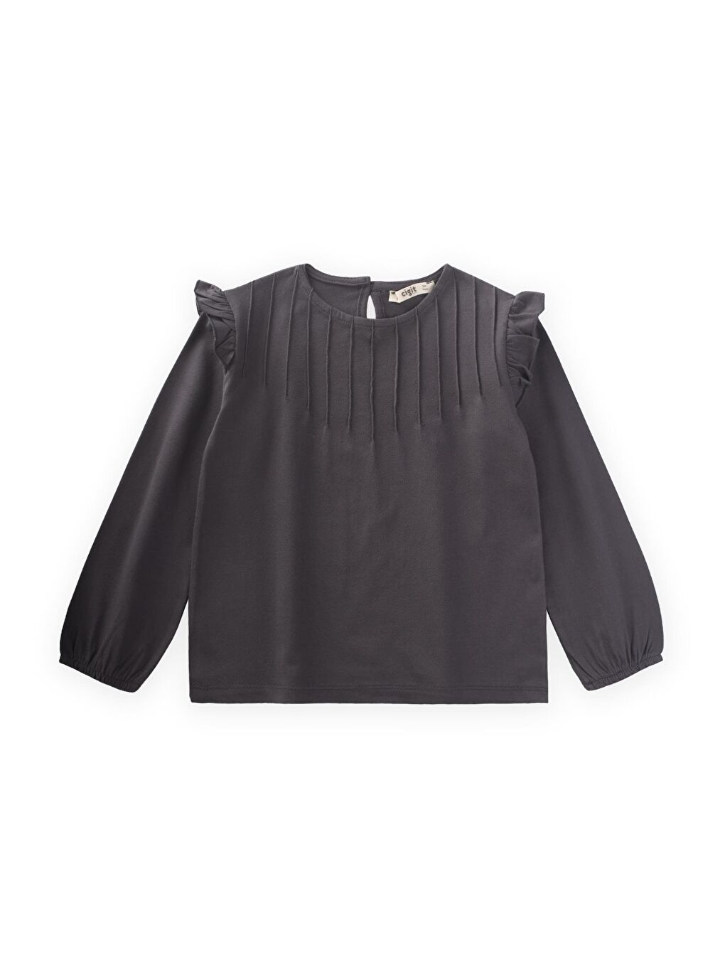 Gri Kız Çocuk Tişört