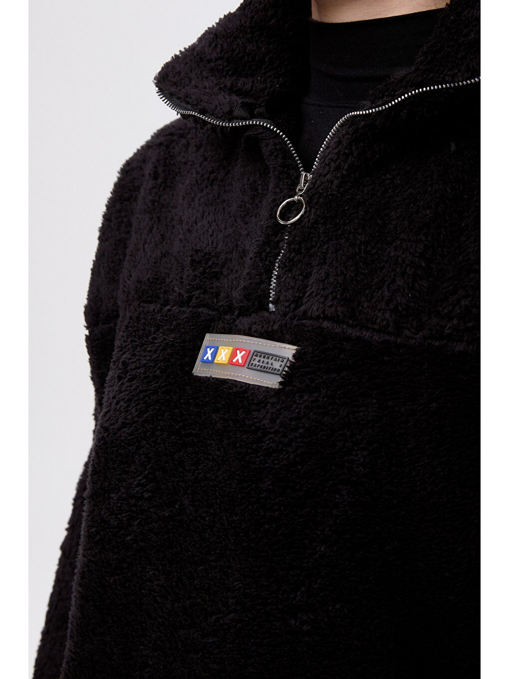 Armalı Pelüş Sweat Siyah - 27821-SIYAH-5