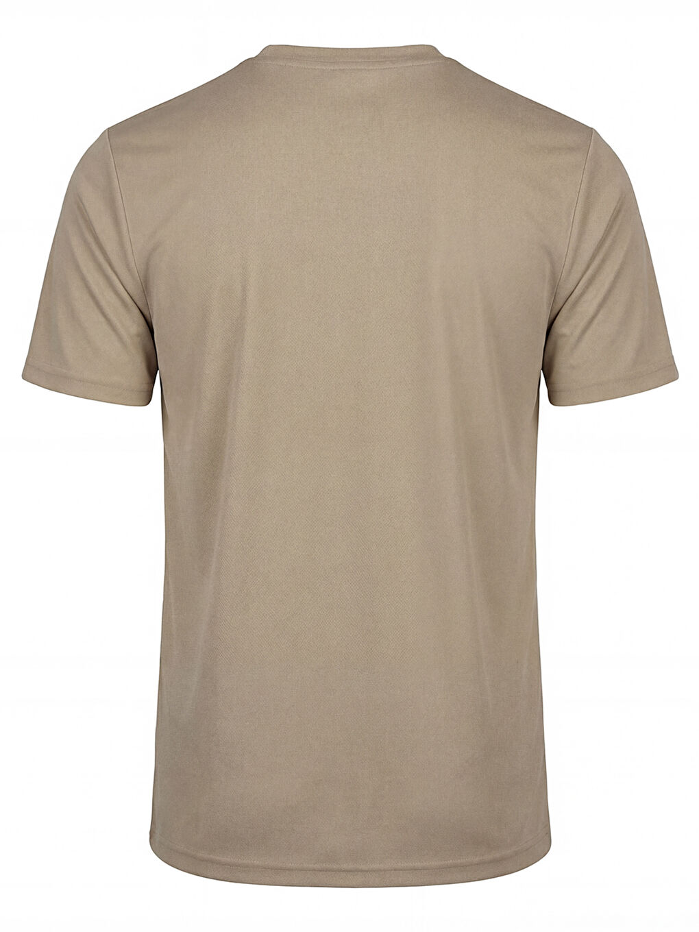 Bej ORENDAHILL Erkek Spor Tişört Hızlı Kuruyan Esnek Regular Fit Basic Gym Activewear-2