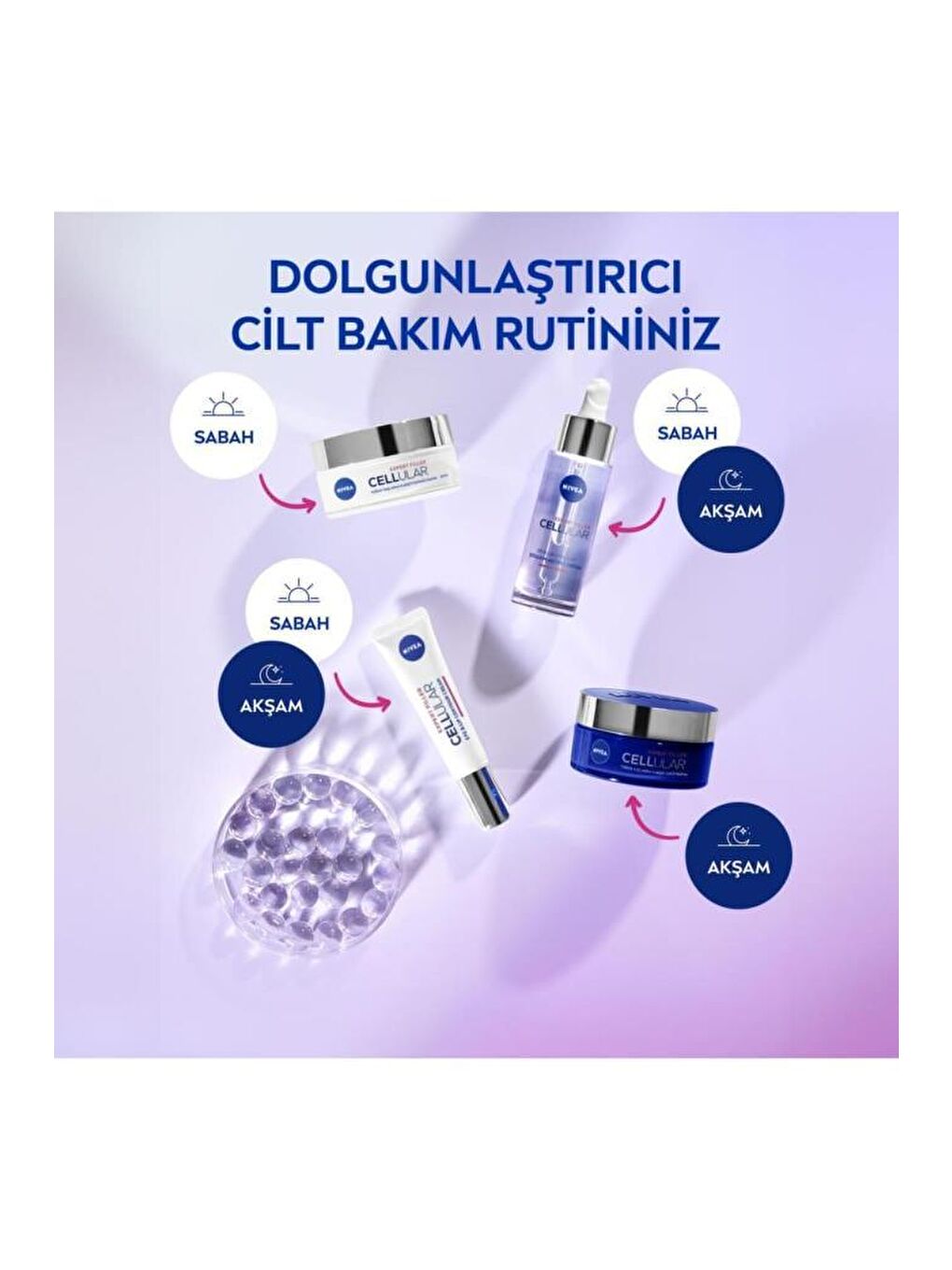 NIVEA Cellular Expert Filler Hyaluronik Asit Dolgunlaştırıcı Cilt Serum 30 ml, Yoğun Ne mlendirici - 6