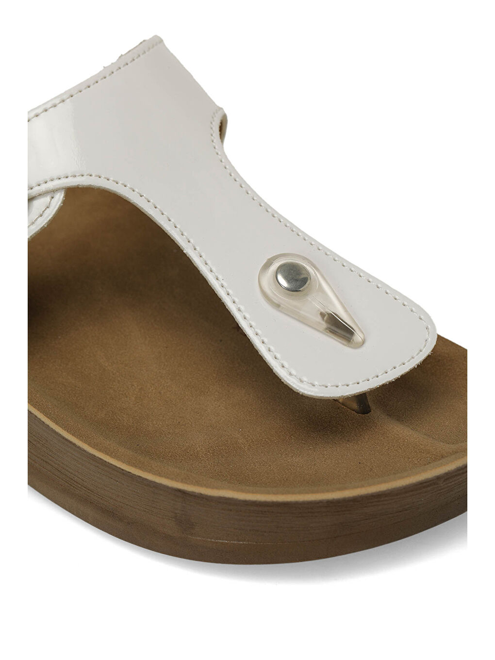 409049.Z Beyaz Kadın Parmak Arası Terlik-6