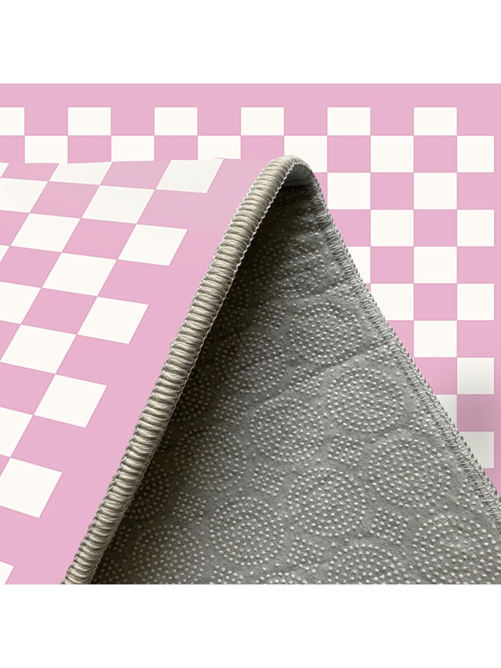 Pembe Dekoratif Özel Tasarım Yıkanabilir, Modern Halı 100x150-4
