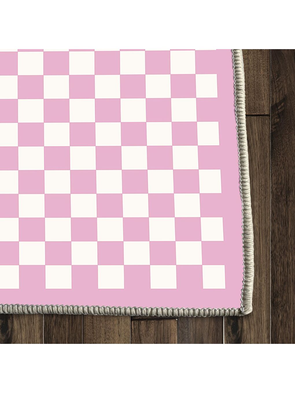 Pembe Dekoratif Özel Tasarım Yıkanabilir, Modern Halı 100x150-5