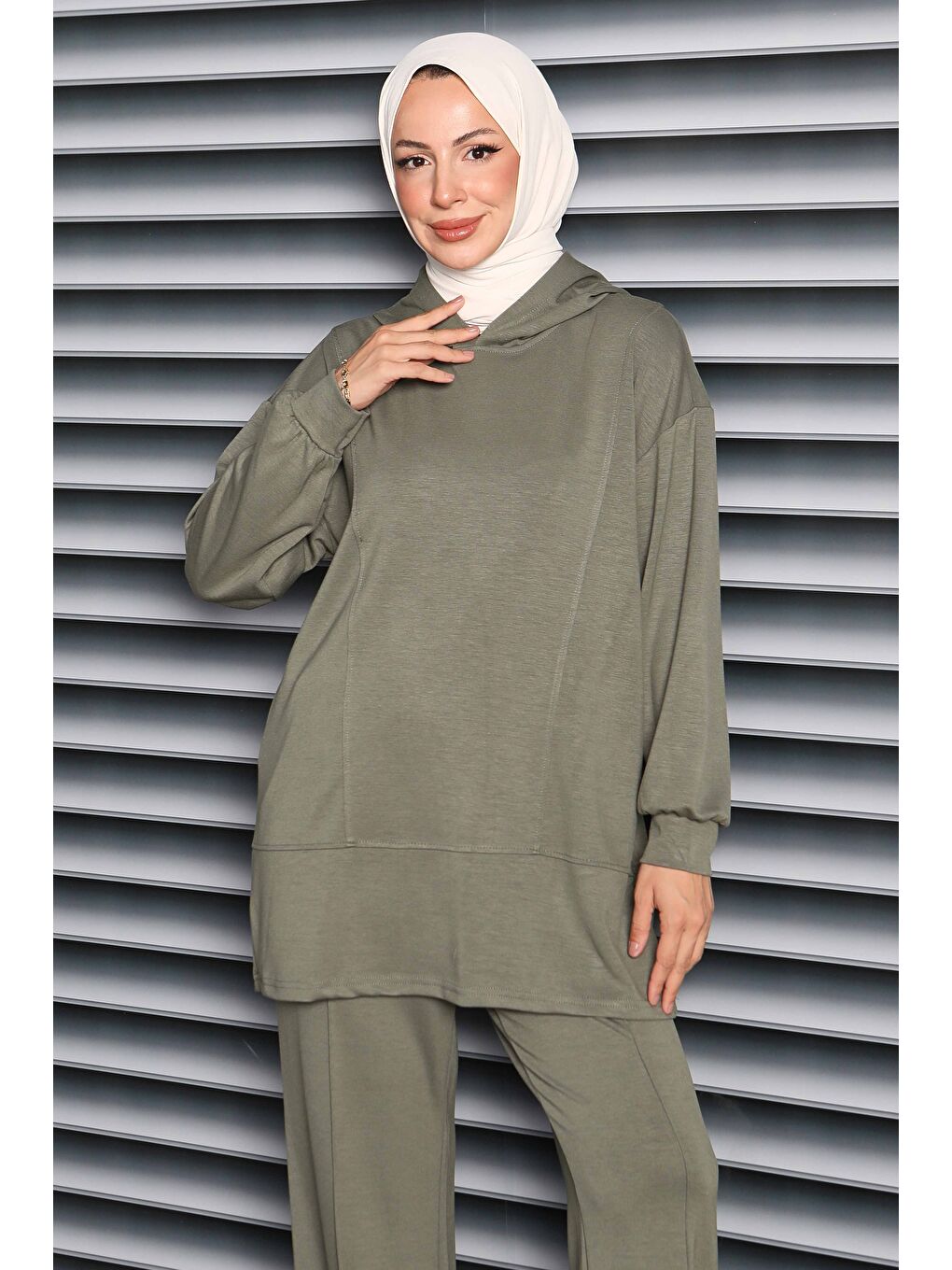 Çımalı Modal İkili Takım Haki - 27707-HAKI-2