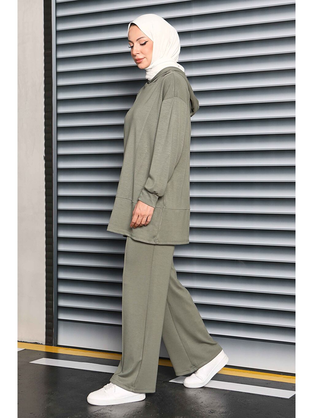 Çımalı Modal İkili Takım Haki - 27707-HAKI-3