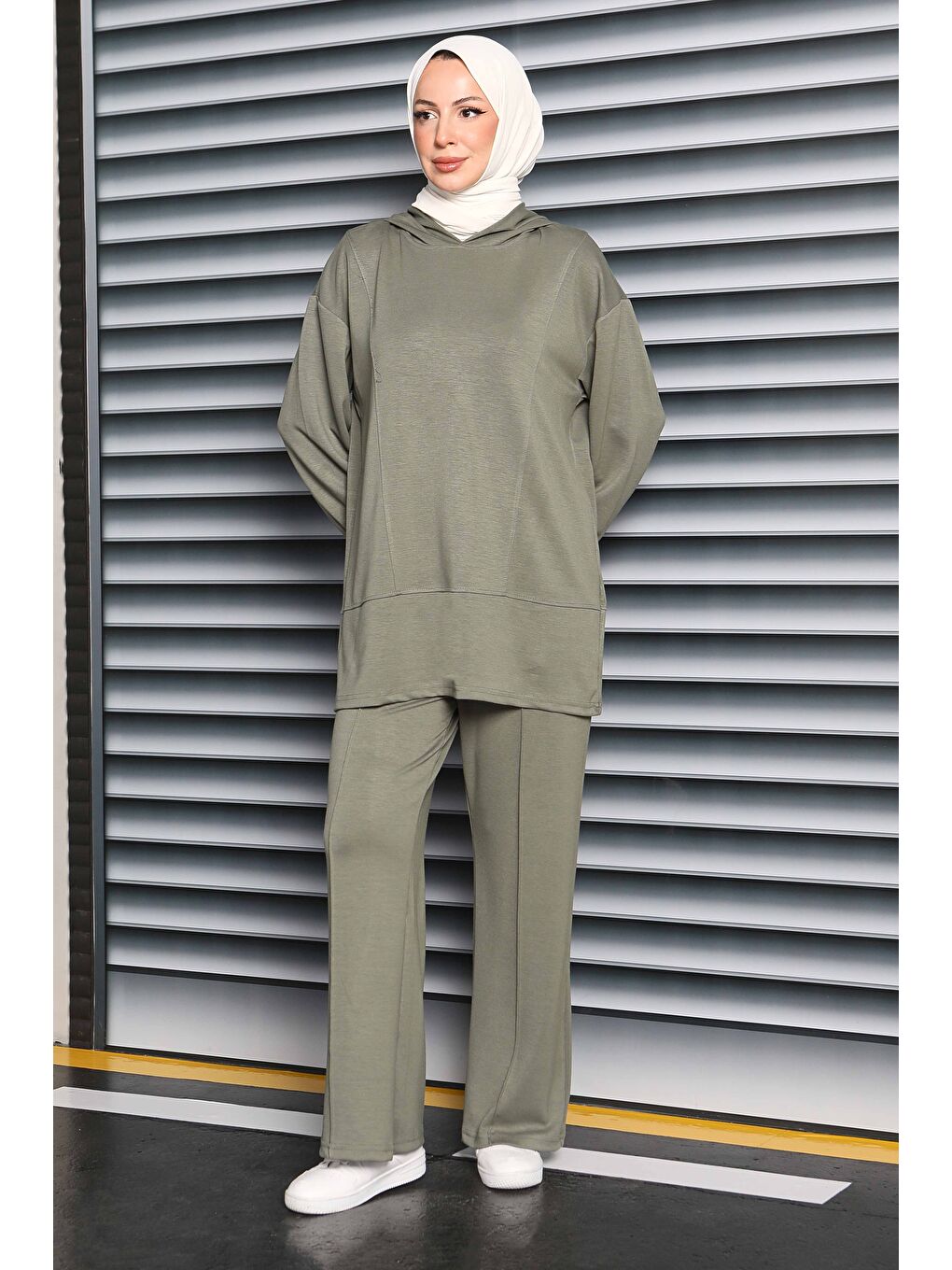 Çımalı Modal İkili Takım Haki - 27707-HAKI-4