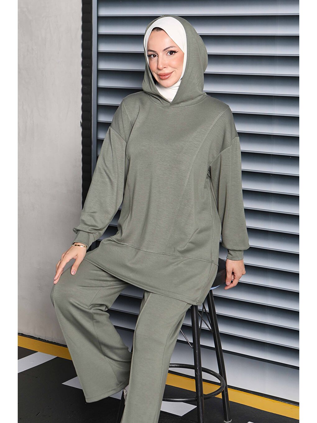 Çımalı Modal İkili Takım Haki - 27707-HAKI-5