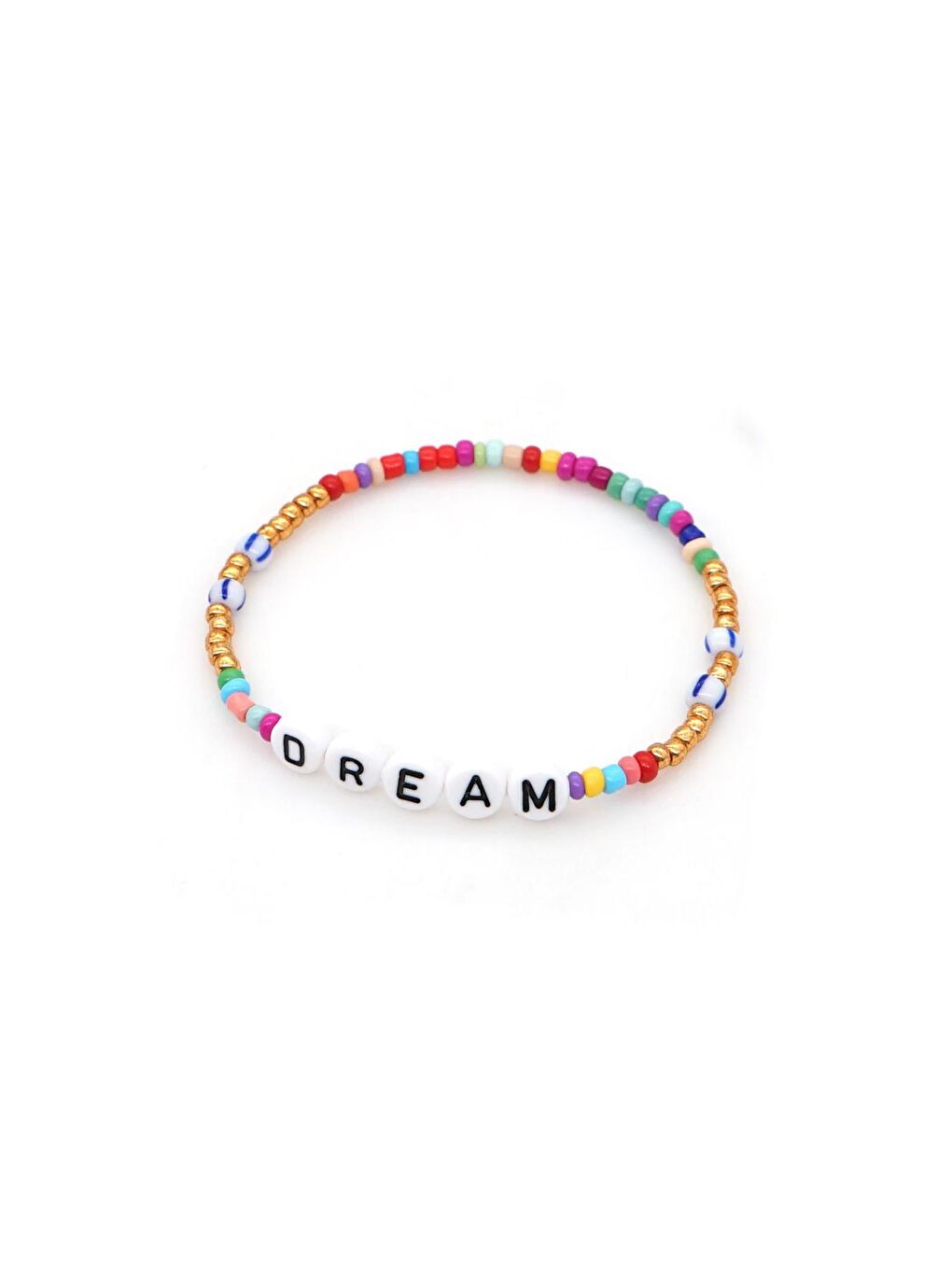 Fuşya Çoklu Set Kombini Sloganlı Boncuk Çocuk Bileklik