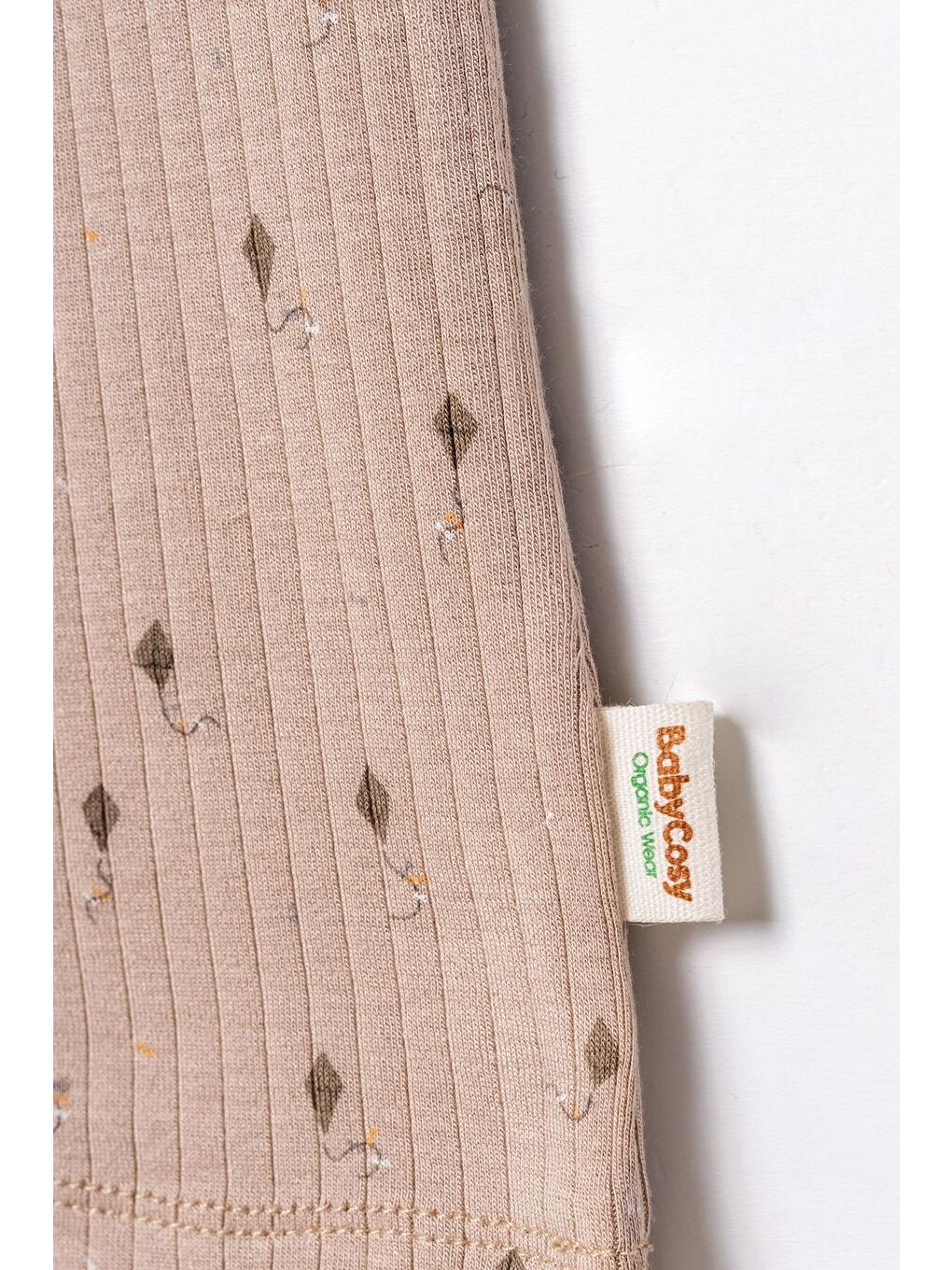 Bej Bebek Kısa Kollu Tişört ve Pantolon Takımı, %100 Pamuk, Bebek ve Yenidoğan Serisi - CSYM31113-2