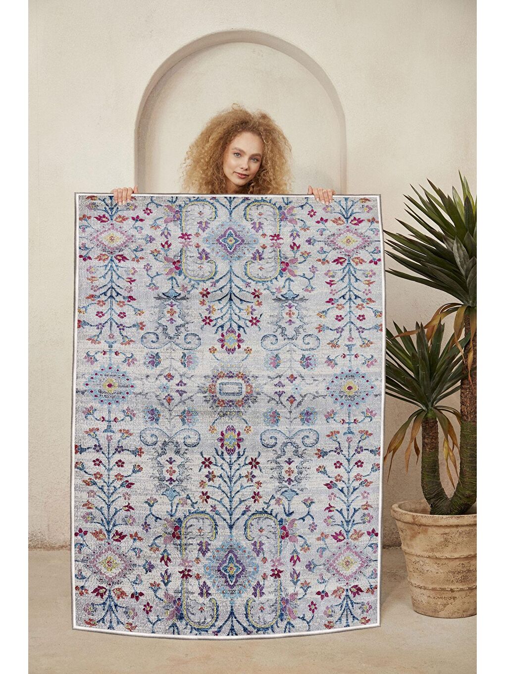 Karışık Dekoratif Özel Tasarım Modern Halı 80x150-2