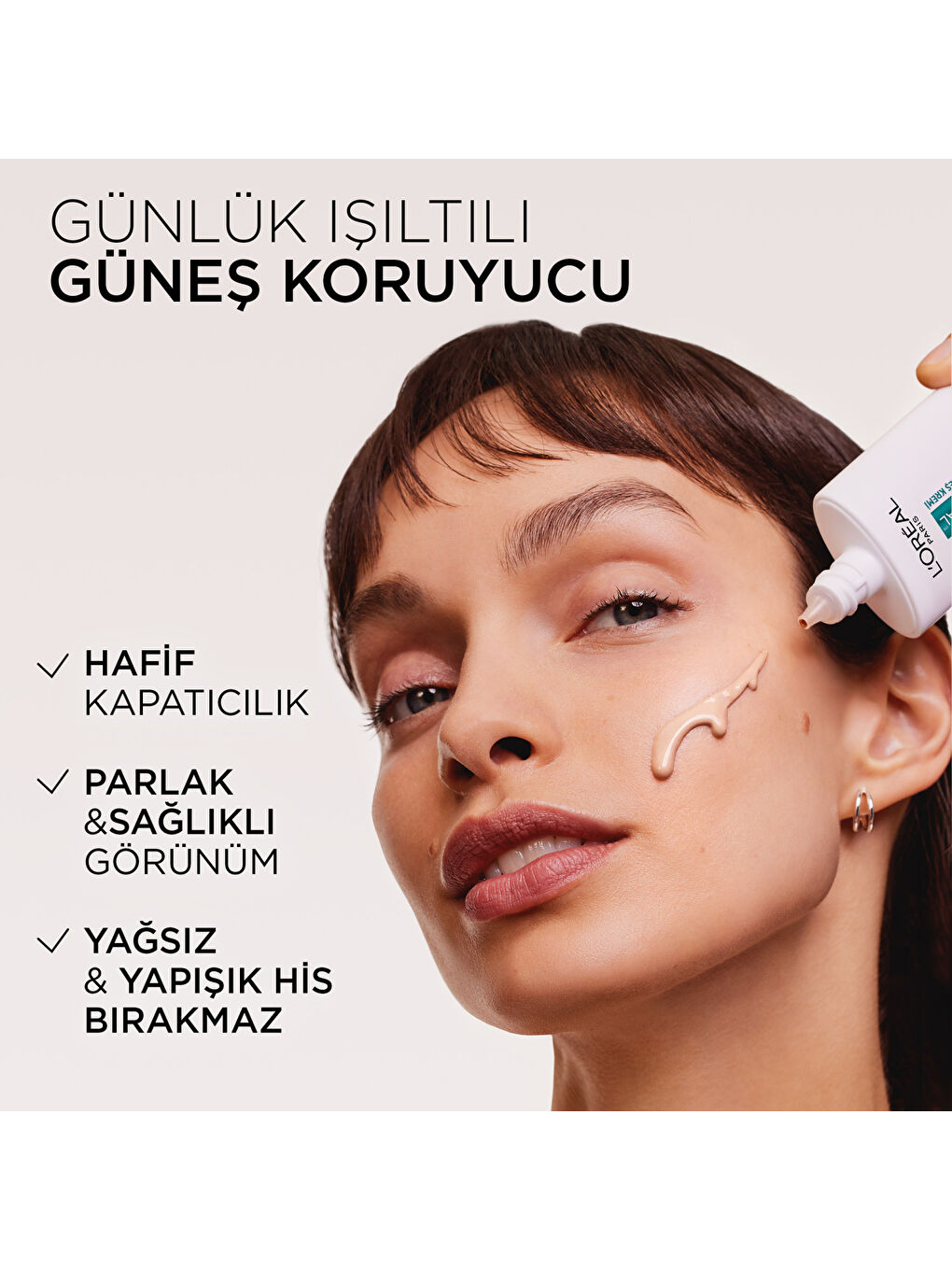 Bright Reveal Spf 50+ Koyu Leke Karşıtı Renkli Fluid Günlük Yüz Güneş Kremi 50 ml - Light-1