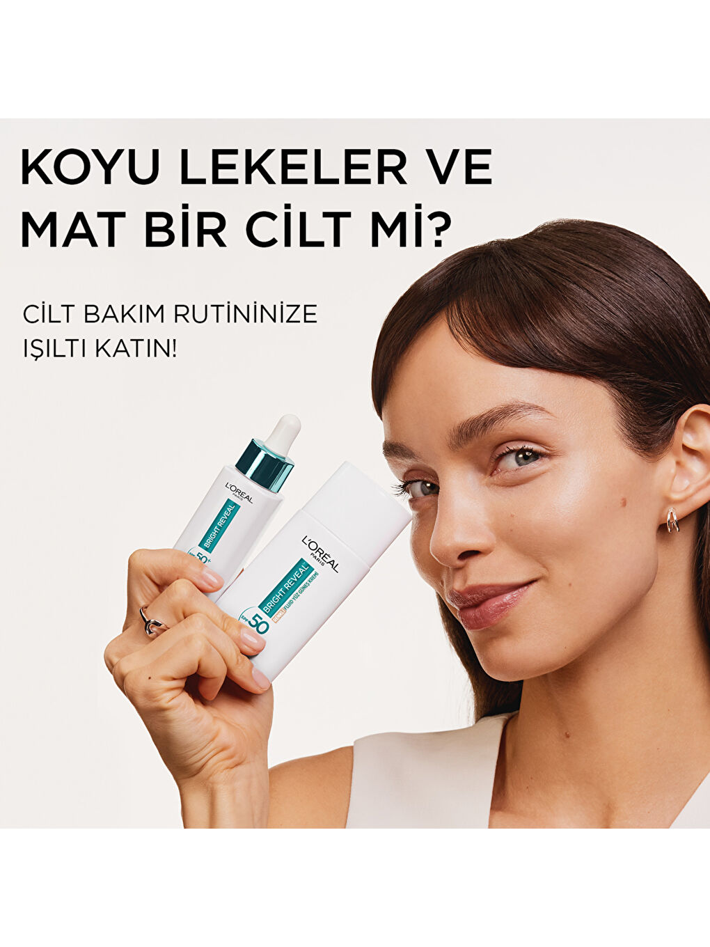 Bright Reveal Spf 50+ Koyu Leke Karşıtı Renkli Fluid Günlük Yüz Güneş Kremi 50 ml - Light-7