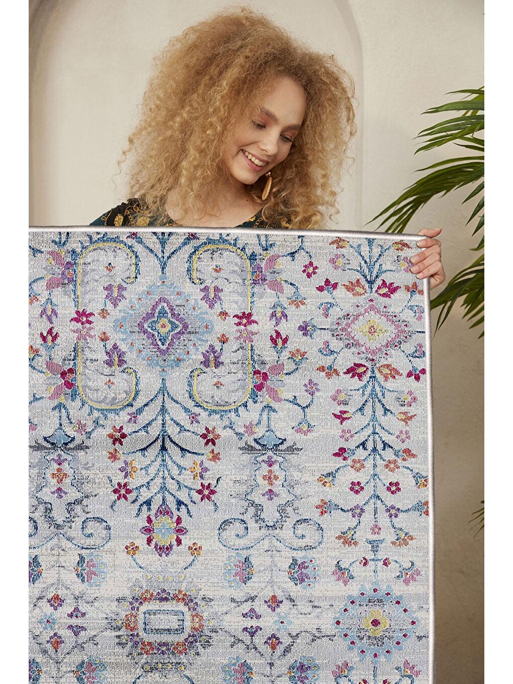 Karışık Dekoratif Özel Tasarım Modern Halı 80x150-3