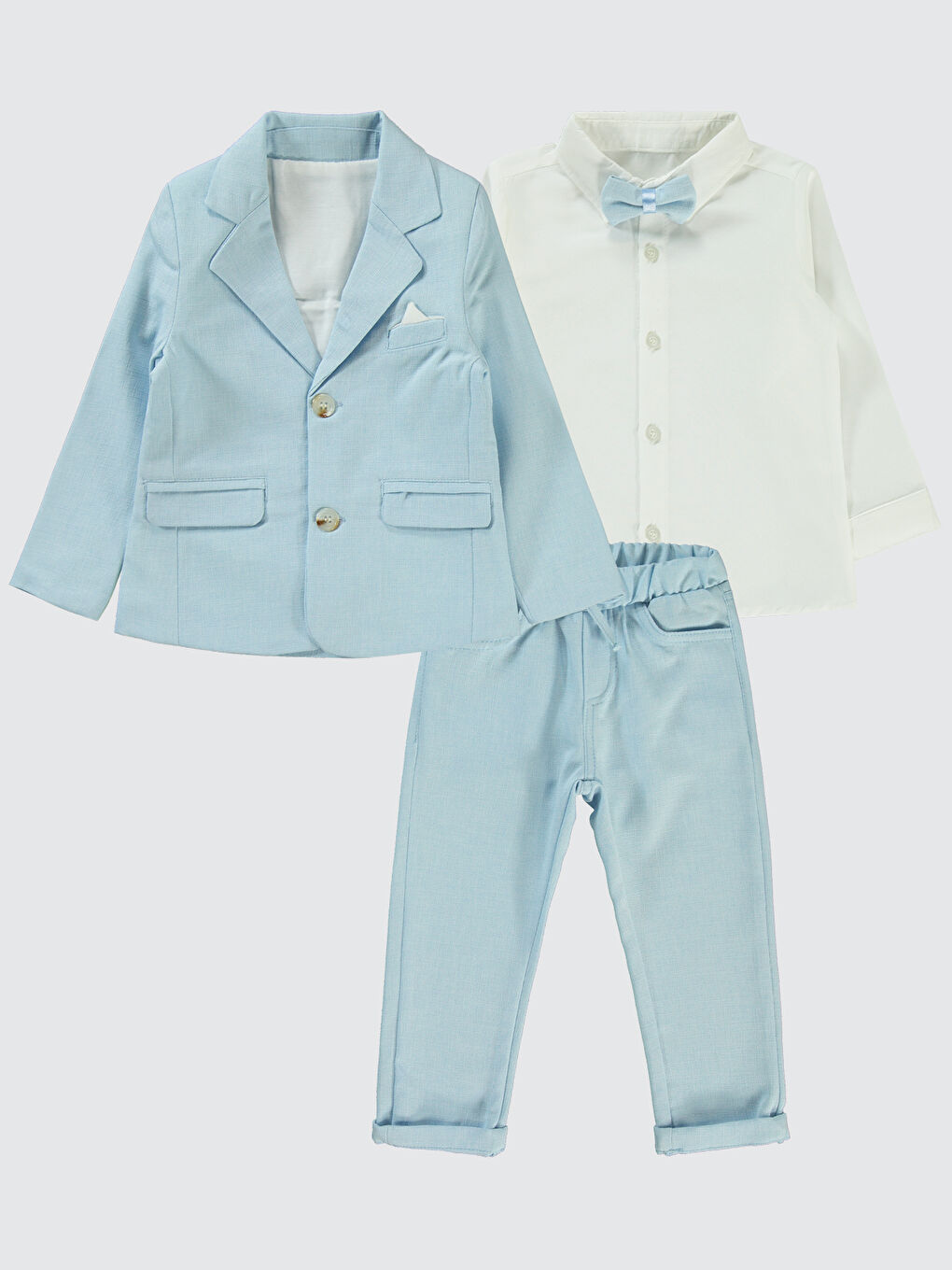 Erkek Çocuk 4'lü Takım 2-5 Yaş Mavi