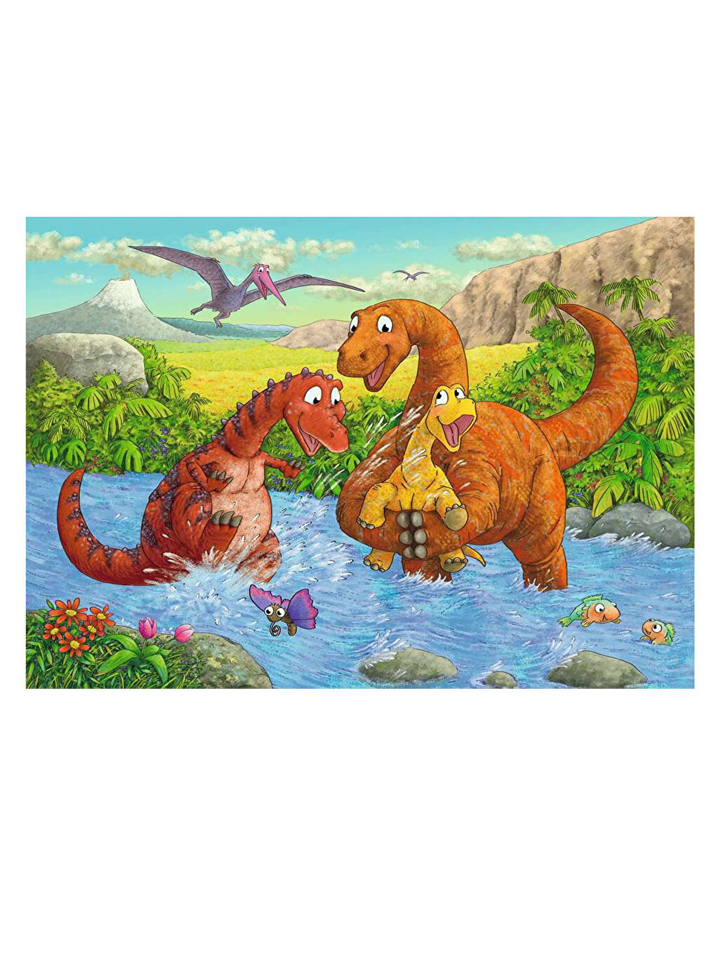 Ravensburger Renksiz 2x24 Puzzle Dinozorlar RPK050307