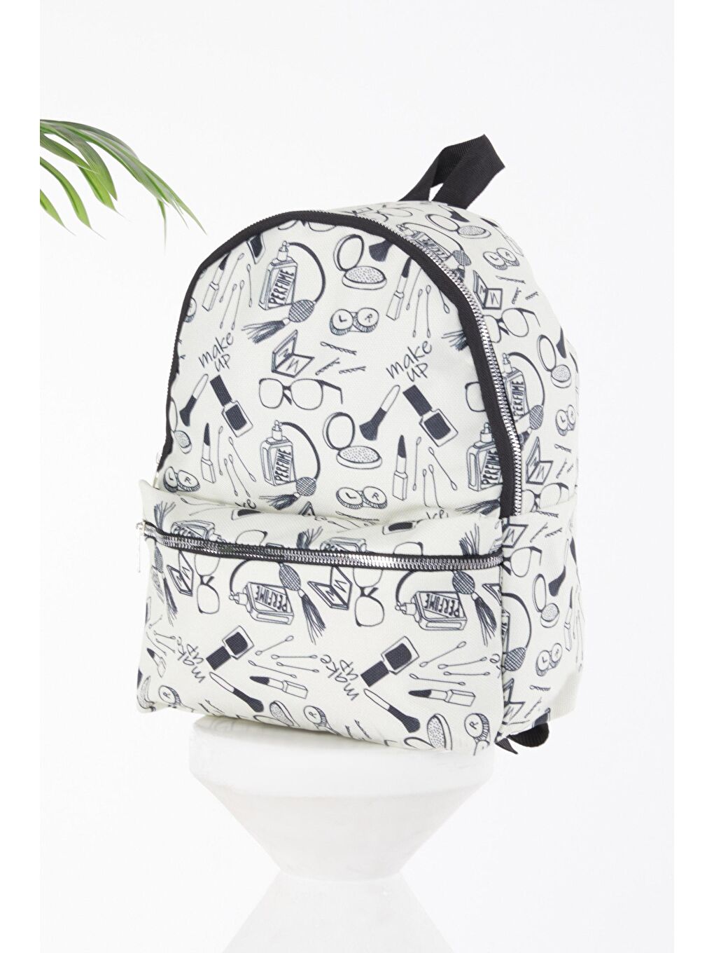 Kadın Ekru Desenli Çanta - 24808