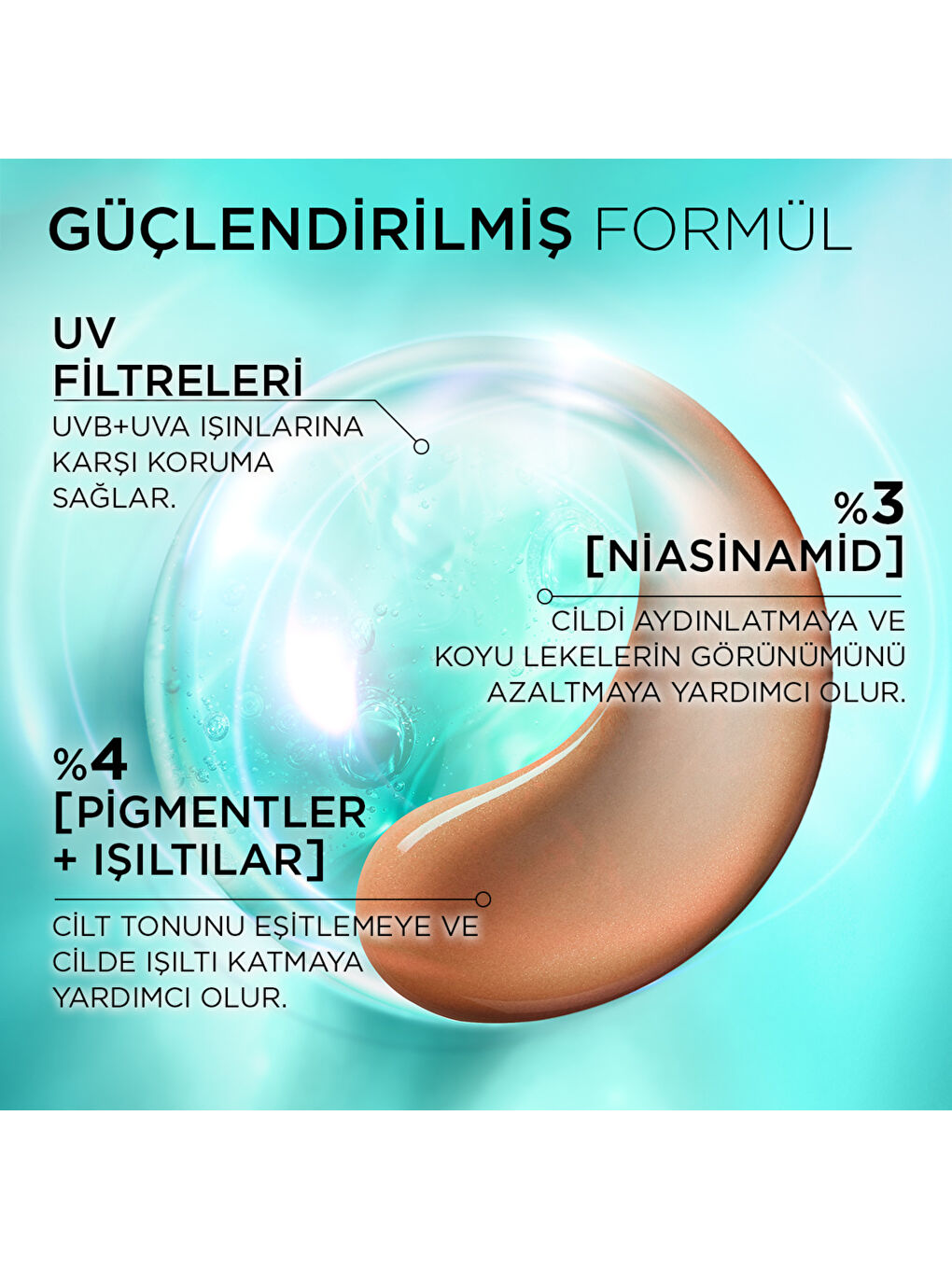 Bright Reveal Spf 50+ Koyu Leke Karşıtı Renkli Fluid Günlük Yüz Güneş Kremi 50 ml - Medium-3