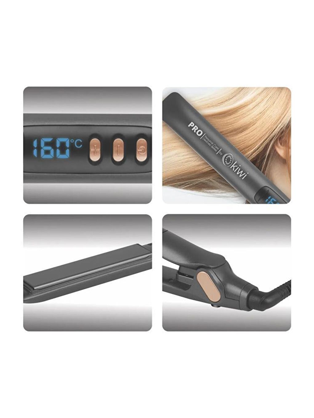 Khs-2041 Dijital Göstergeli Hızlı Isınma Ayarlı Saç Düzleştirici-1
