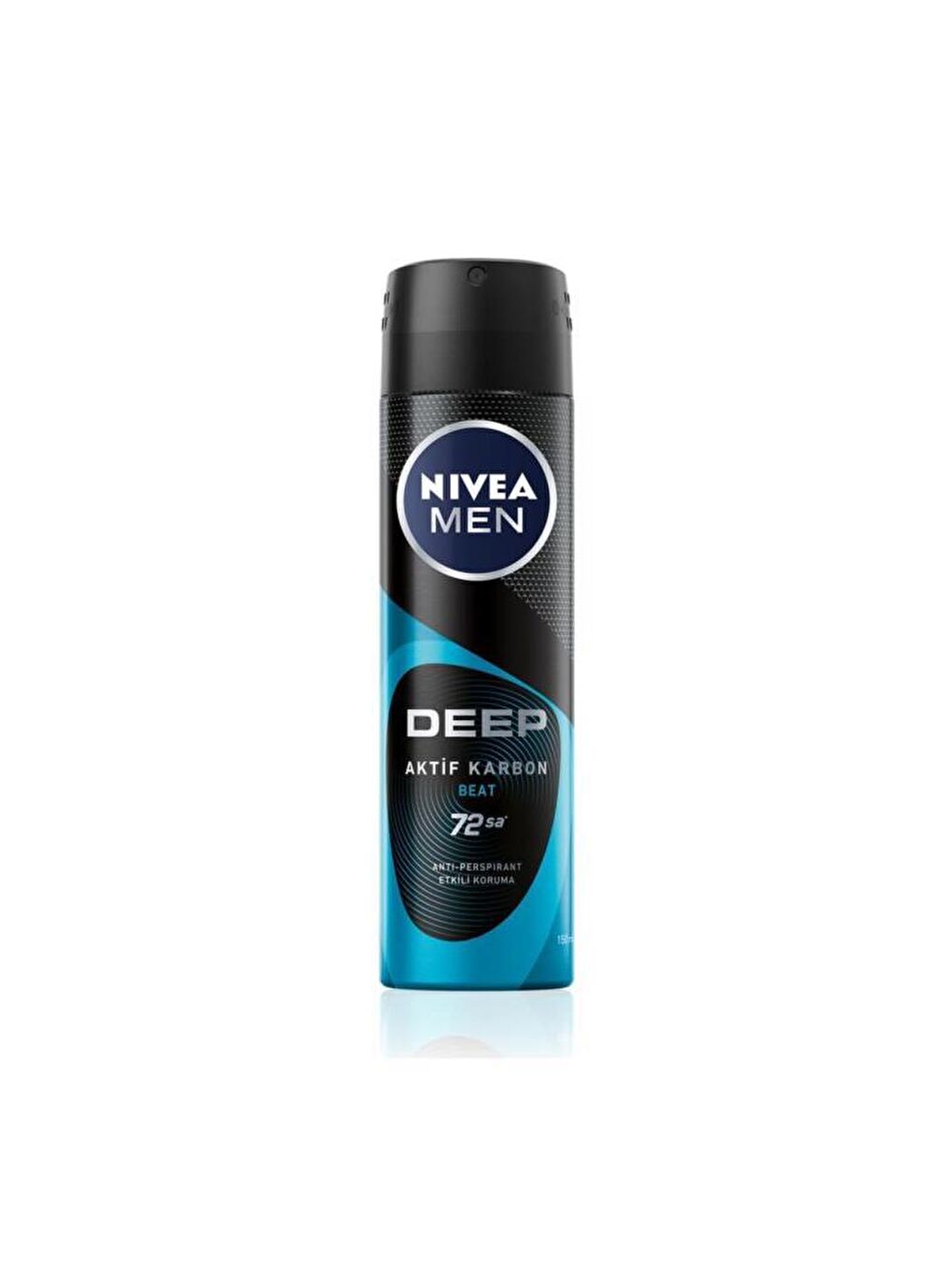 NIVEA Şeffaf Men Erkek Sprey Deodorant Deep Beat 150 ml, 72 Saat Anti-Perspirant Koruma - 1