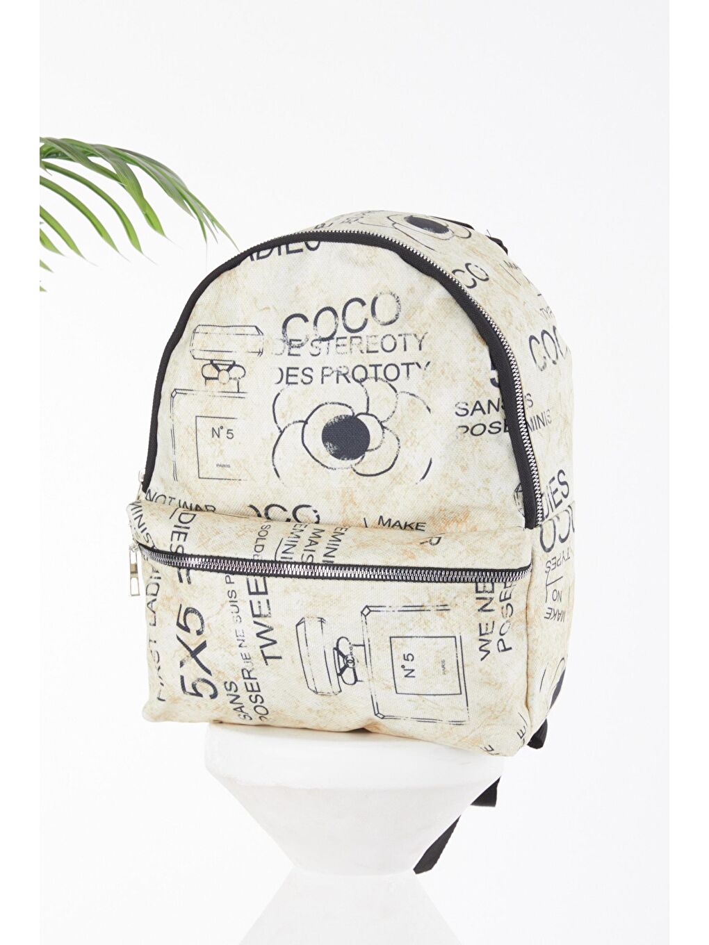 Kadın Sarı Desenli Çanta - 24808