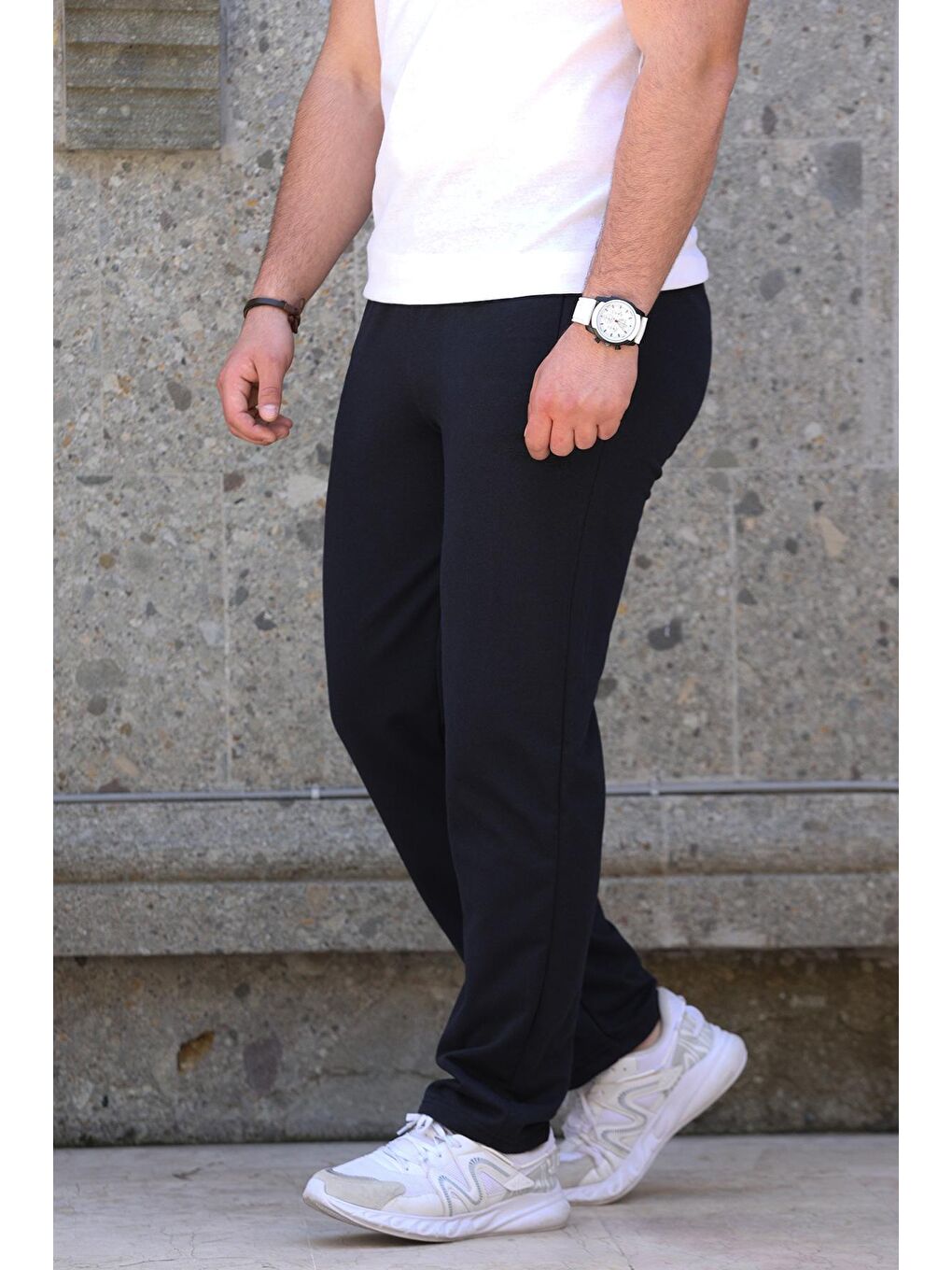 Lacivert Trend Live Baskılı Erkek Eşofman Altı