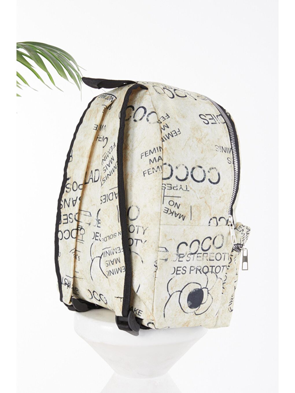 Kadın Sarı Desenli Çanta - 24808-2