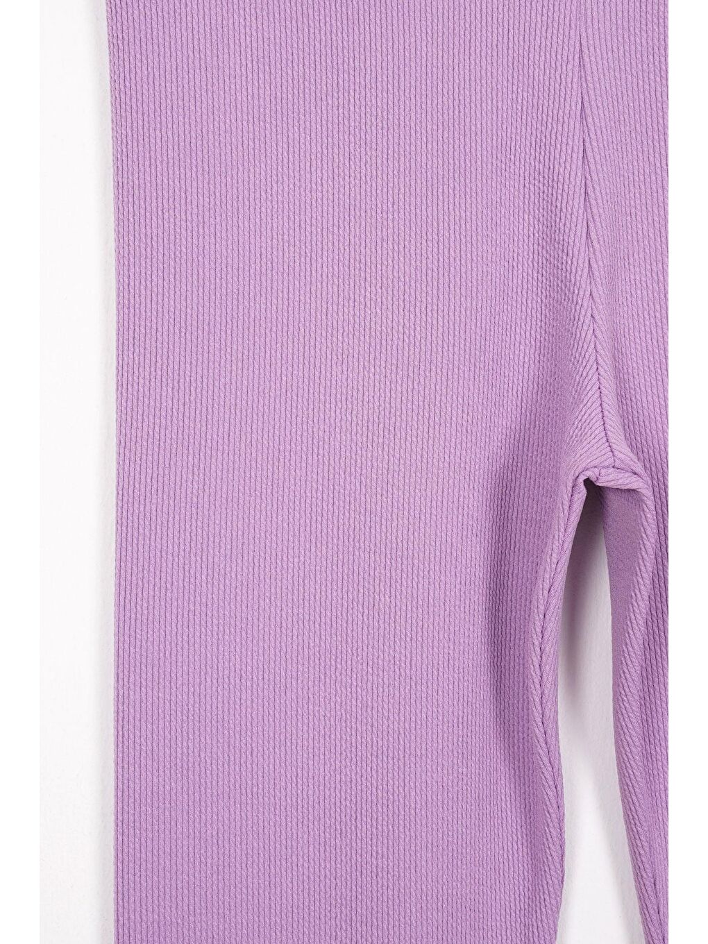 Fitilli Lila Renk Kız Çocuk Tayt-1