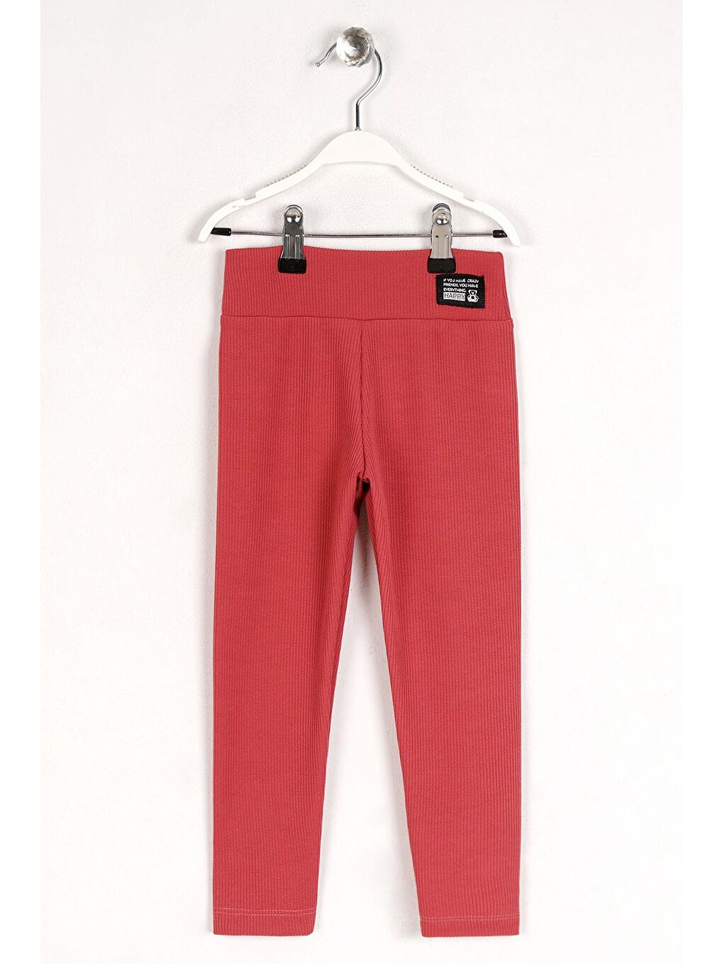 Pembe Fitilli Gül Kurusu Renk Kız Çocuk Tayt-2