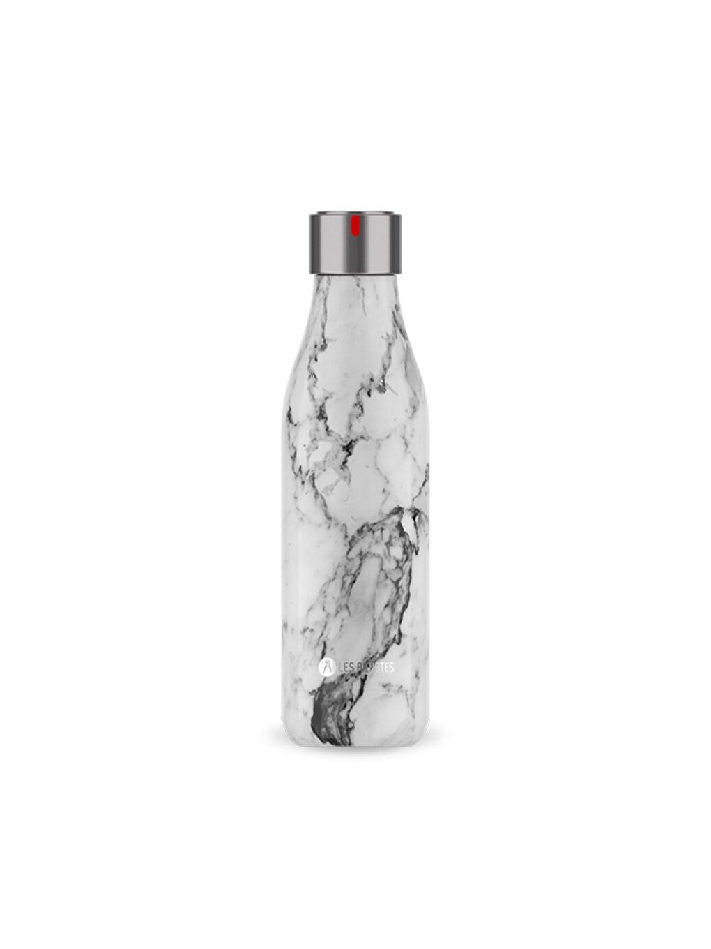 Les Artistes Paris Beyaz Isı Yalıtımlı Çelik Termos Matara 500ML Marble Black & White