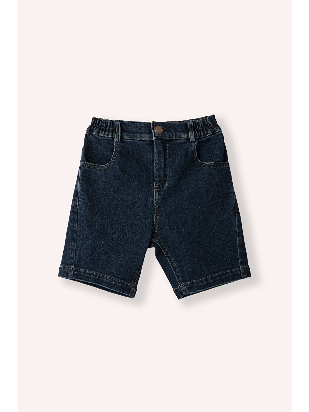 Erkek Çocuk Cepli Denim Şort Lacivert