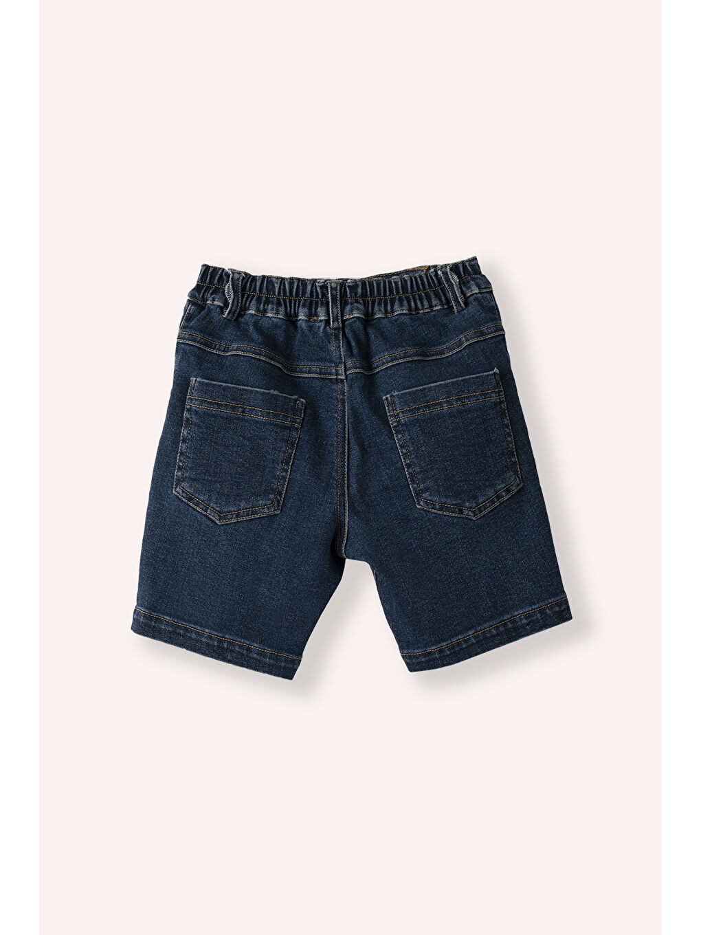 Erkek Çocuk Cepli Denim Şort Lacivert-2