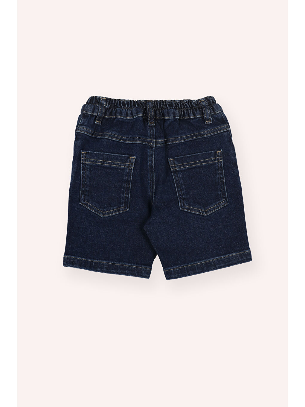 Erkek Çocuk Cepli Denim Şort Lacivert-5