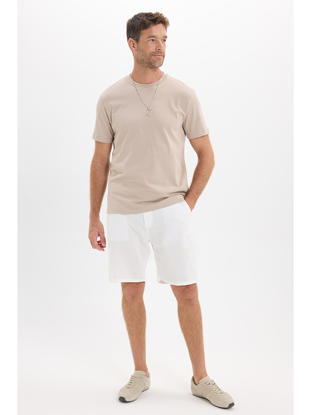 Unisex Regular Fit Rahat Kesim %100 Pamuk Bisiklet Yaka Gri Tişört-1