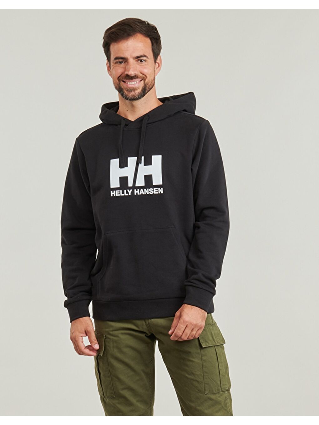 Helly Hansen Siyah HH Logo 2 0 Kapüşonlu Erkek Sweatshirt HHA 30394 949