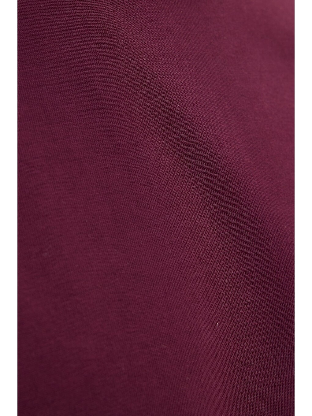 Unisex Regular Fit Rahat Kesim %100 Pamuk Bisiklet Yaka Bordo Tişört-6