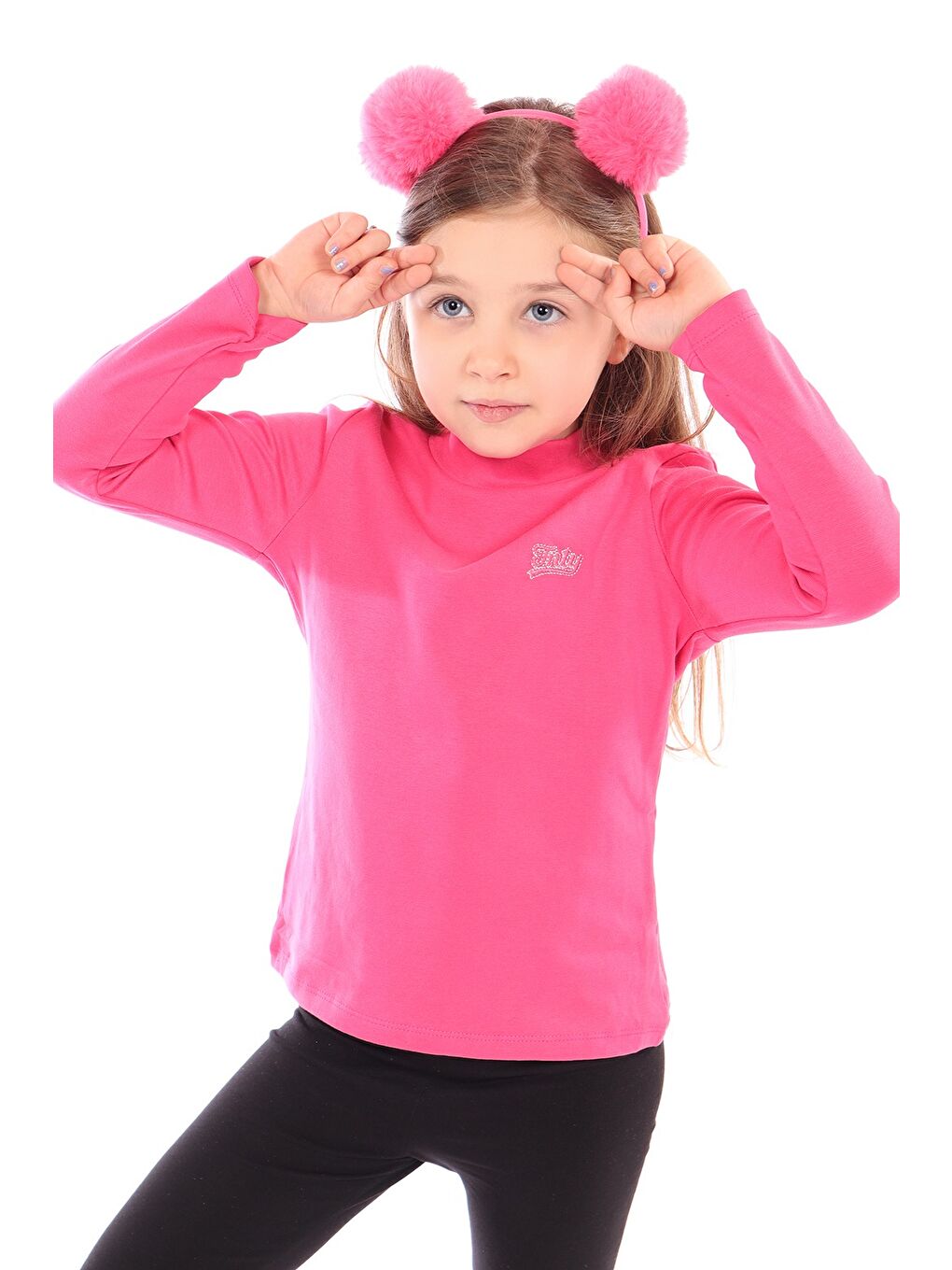 Fuşya Kız Çocuk Tnty Nakışlı Sweatshirt