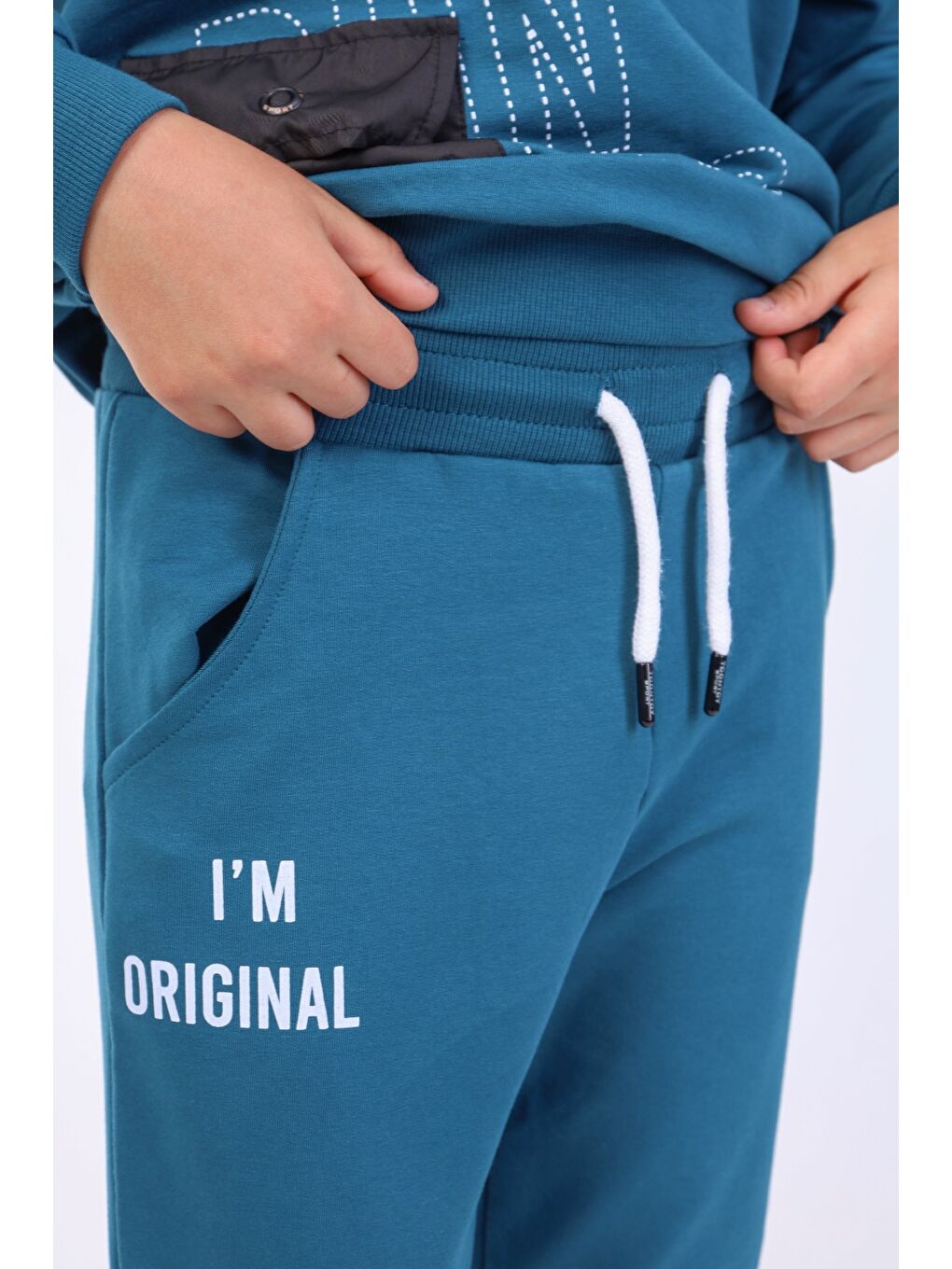 Petrol Erkek Çocuk Baskılı Eşofman Takım-2