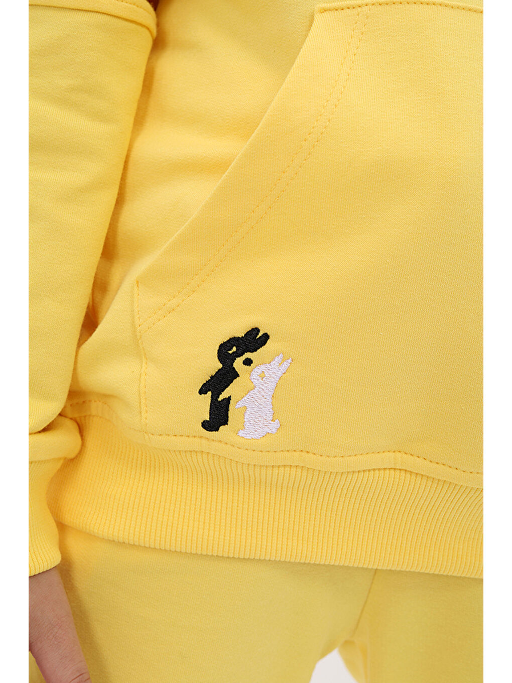 Sarı Kız Çocuk Nakışlı Eşofman Takım-2