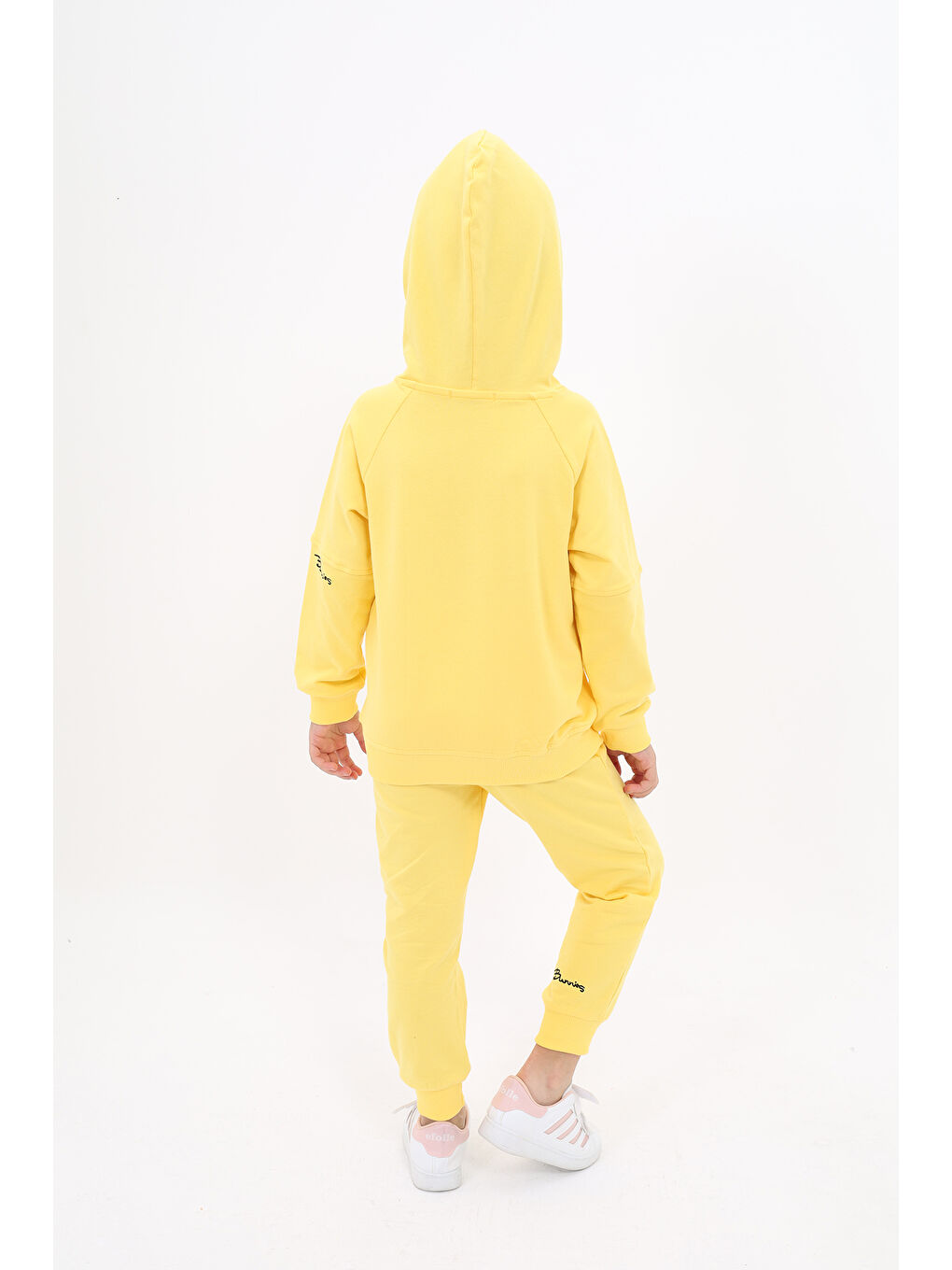 Sarı Kız Çocuk Nakışlı Eşofman Takım-3