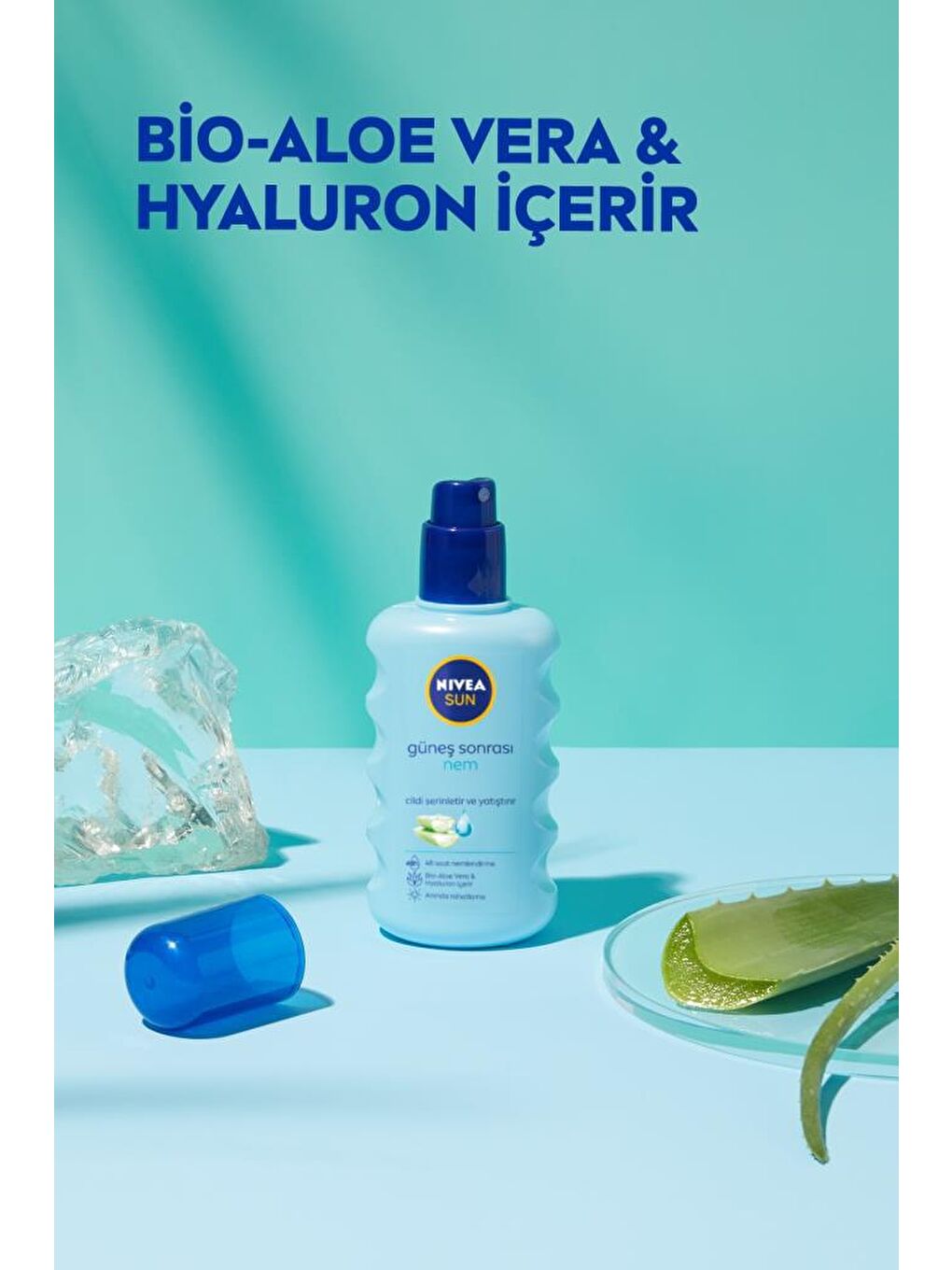 NIVEA Şeffaf Sun Güneş Sonrası 48 Saat Ne mlendirici Sprey 200 ml, Hyaluron Ve Aloe Vera Ile Cildi Yatıştırır - 2