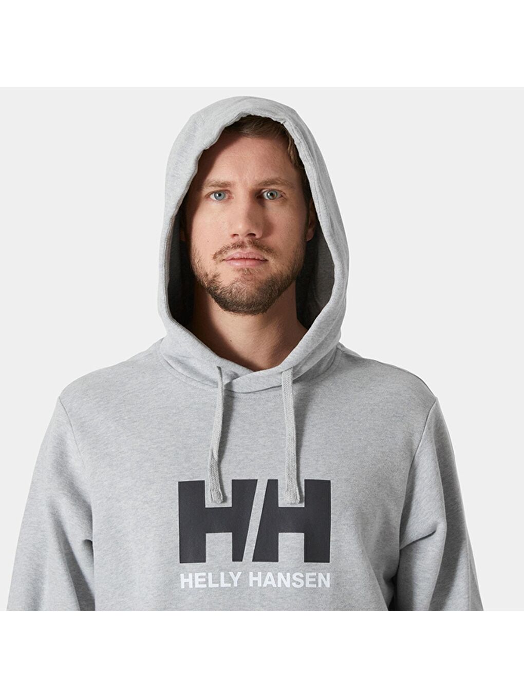 Helly Hansen Gri HH Logo 2 0 Kapüşonlu Erkek Sweatshirt HHA 30394 990 - 3