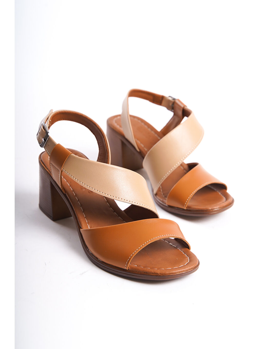 Sarı D1748 Kadın Klasik Topuklu Ayakkabı-6