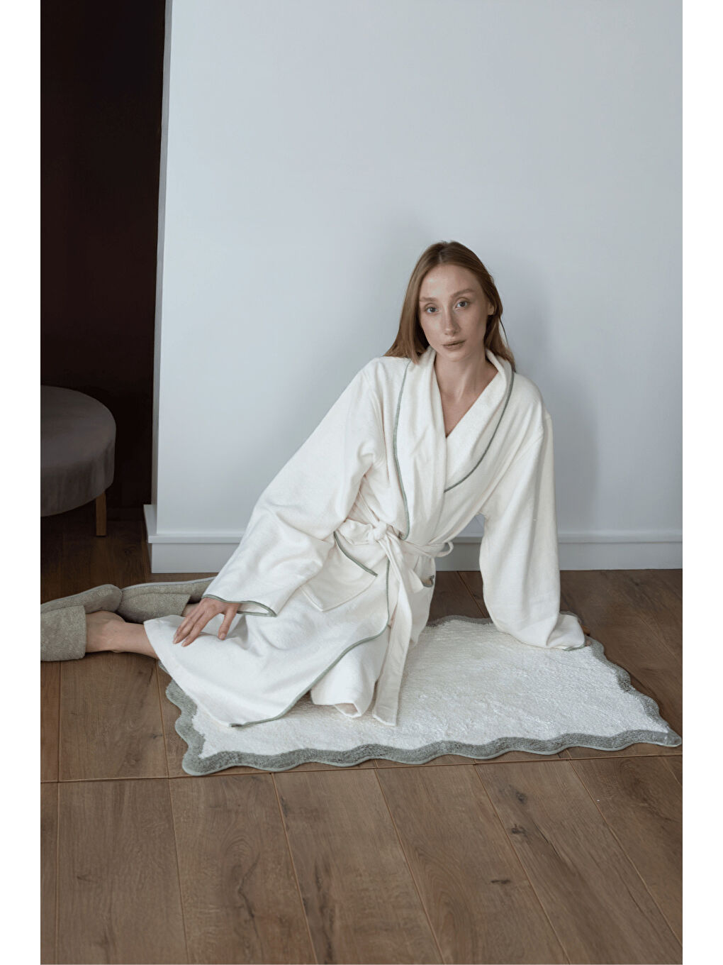 Dolce Bambu Kadın Bornoz Yeşil-1