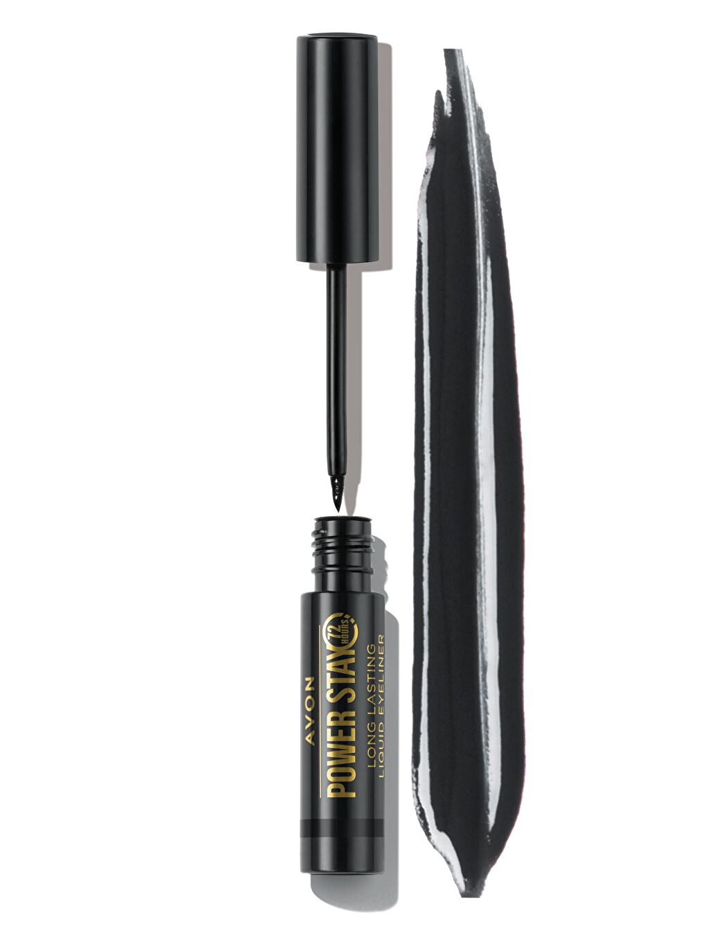 AVON Renksiz Power Stay Uzun Süre Kalıcı Likit Eyeliner Blackest Black